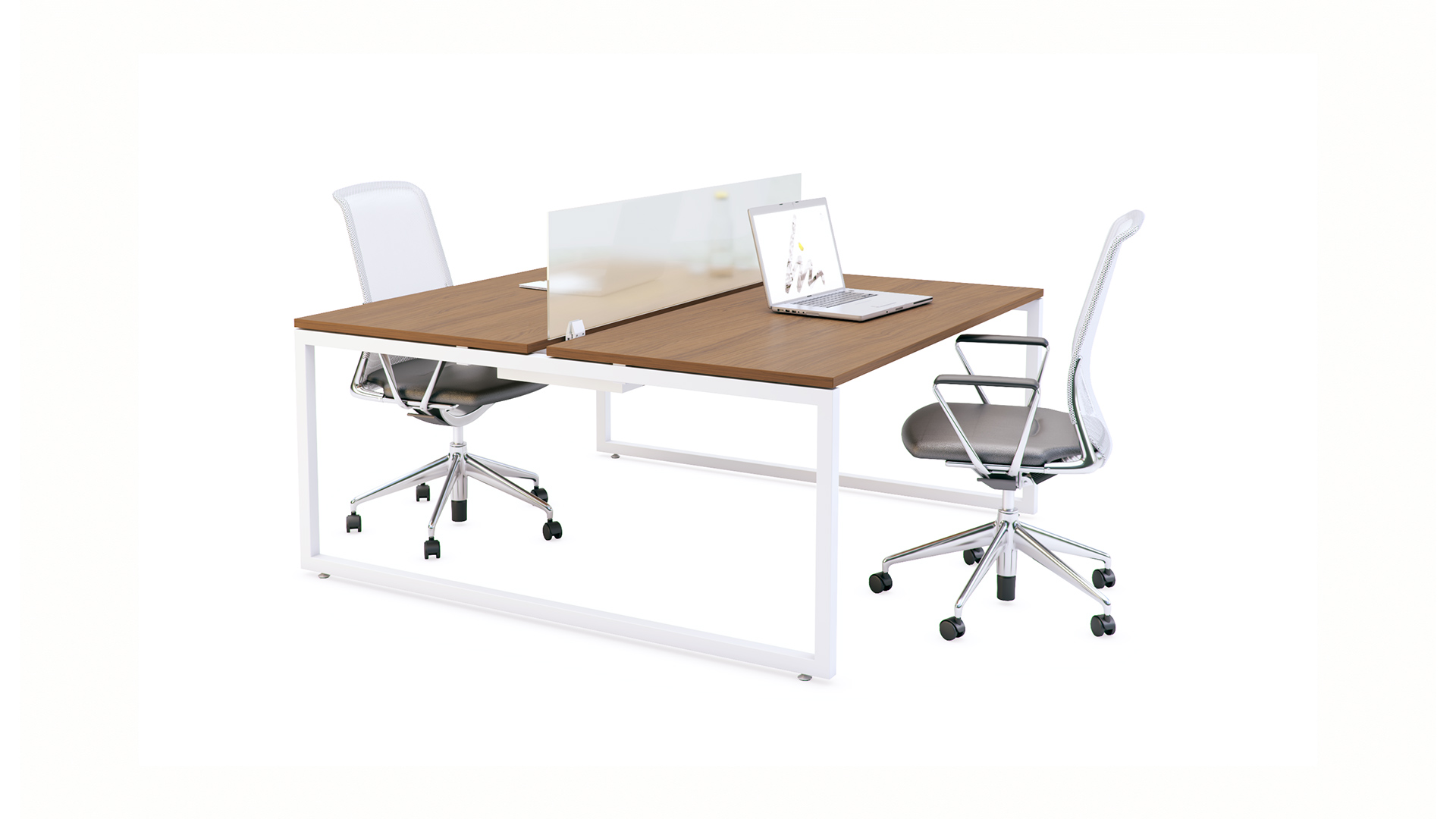 Mesa de Oficina M4 con separador - Atractiva y funcional - Limobel Inwo
