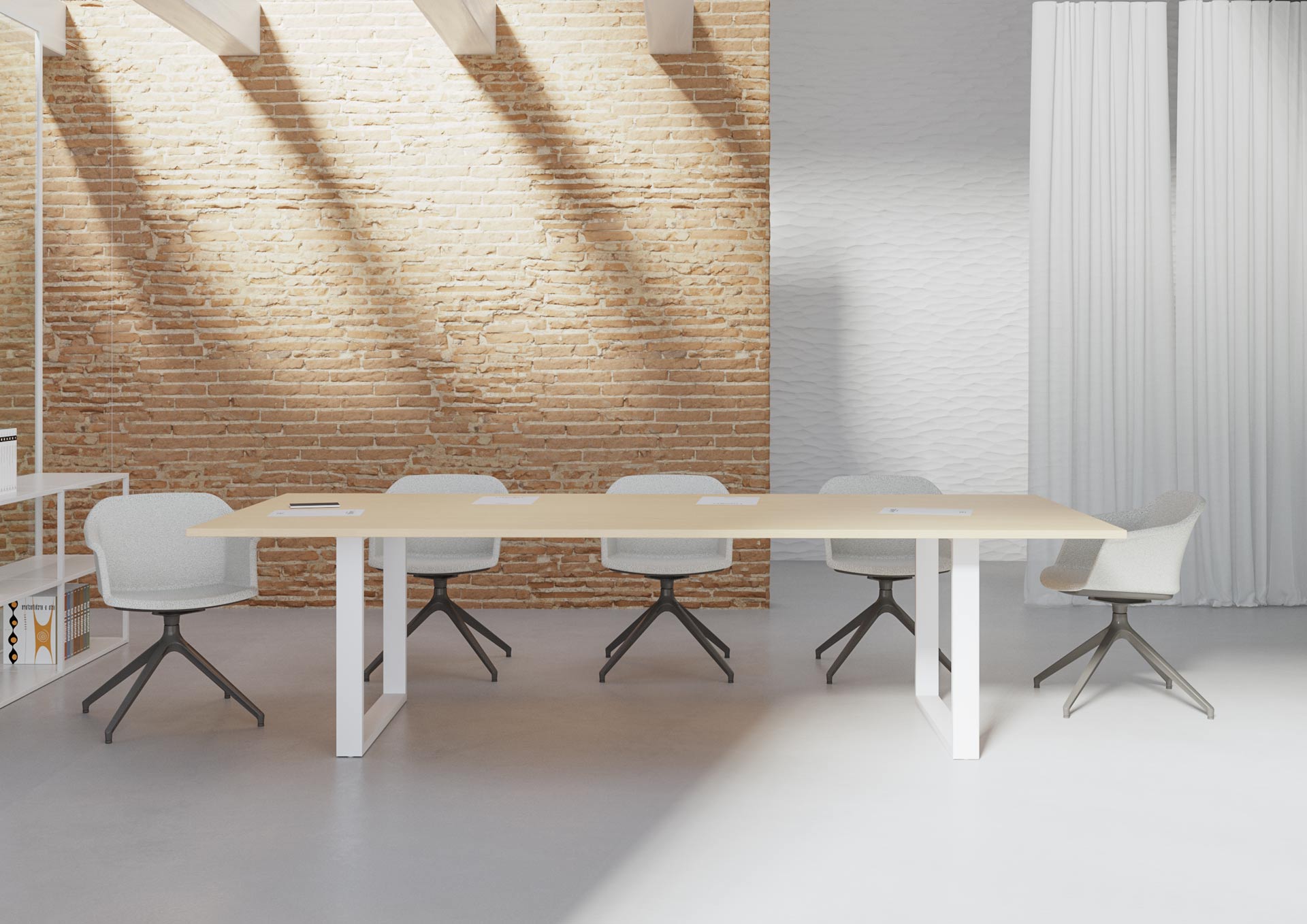 mesa de reunión rectangular close - Limobel Inwo