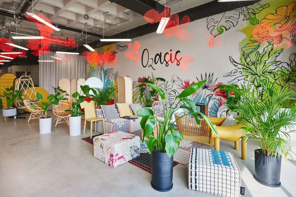 Decoración mural en oficinas