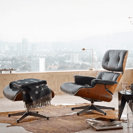 Clásicos del diseño del s.XX: La Lounge Chair y otomana de Charles y Ray Eames