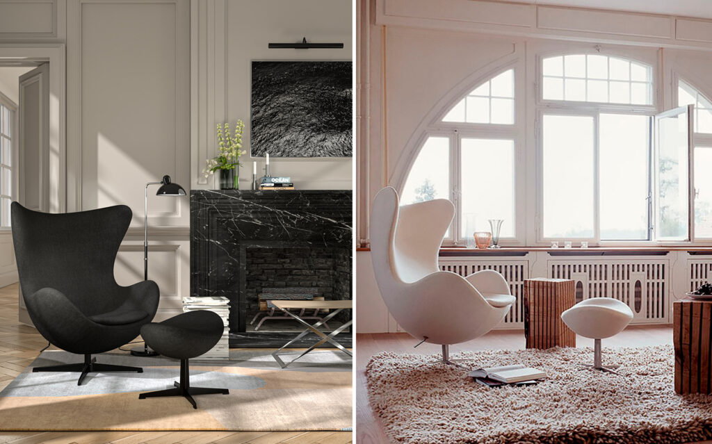 The Egg chair by Arne Jacobsen, a contemporary icon