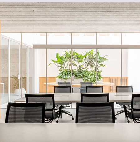 luz natural en oficinas