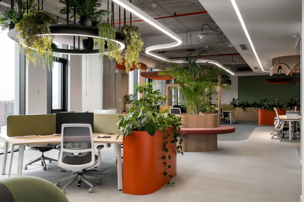 plantas en puestos de trabajo