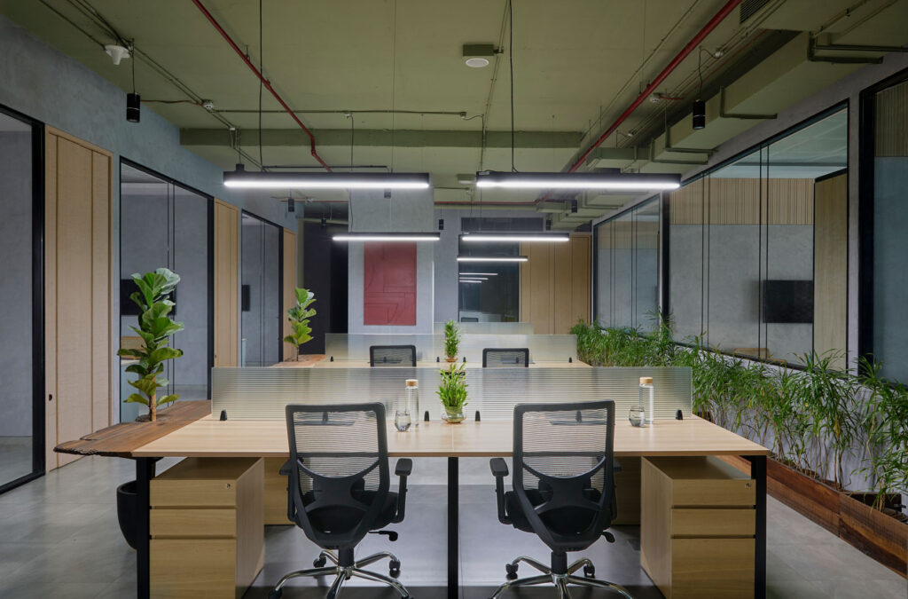 oficinas de hormigón